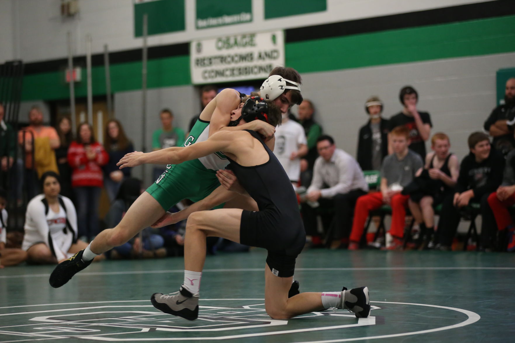 Osage, Forest City, Clarion and New Hampton wrestling, Dec. 22, 2017